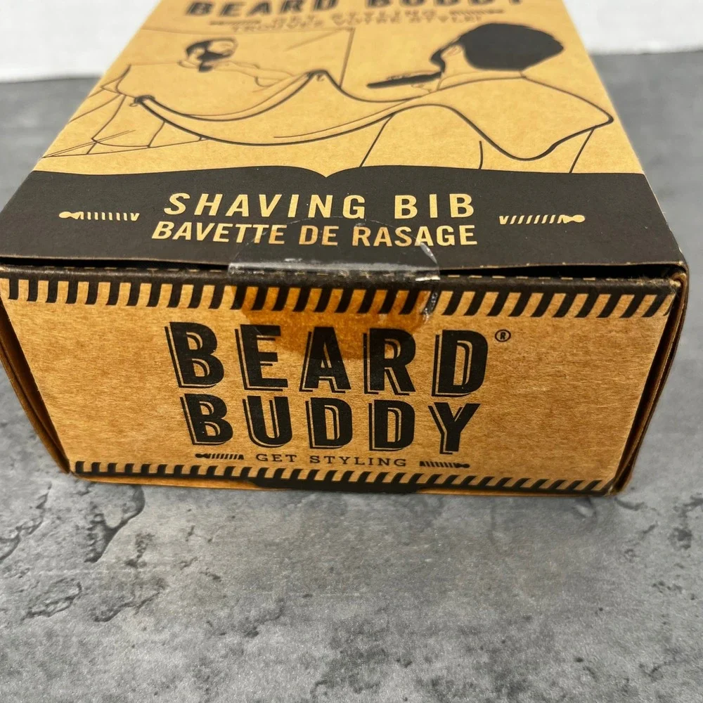 Beard Buddy Shaving Bib for Men Get Styling‎ Prevent Mess New Sealed Unused